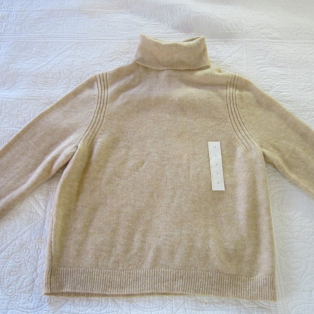 A New Day Sweater S Tan/Camel Turtleneck